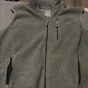 LL Bean Men's Gray Fleece Vest XXL